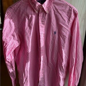 Polo by Ralph Lauren Pink Checkered Men's Shirt Size M